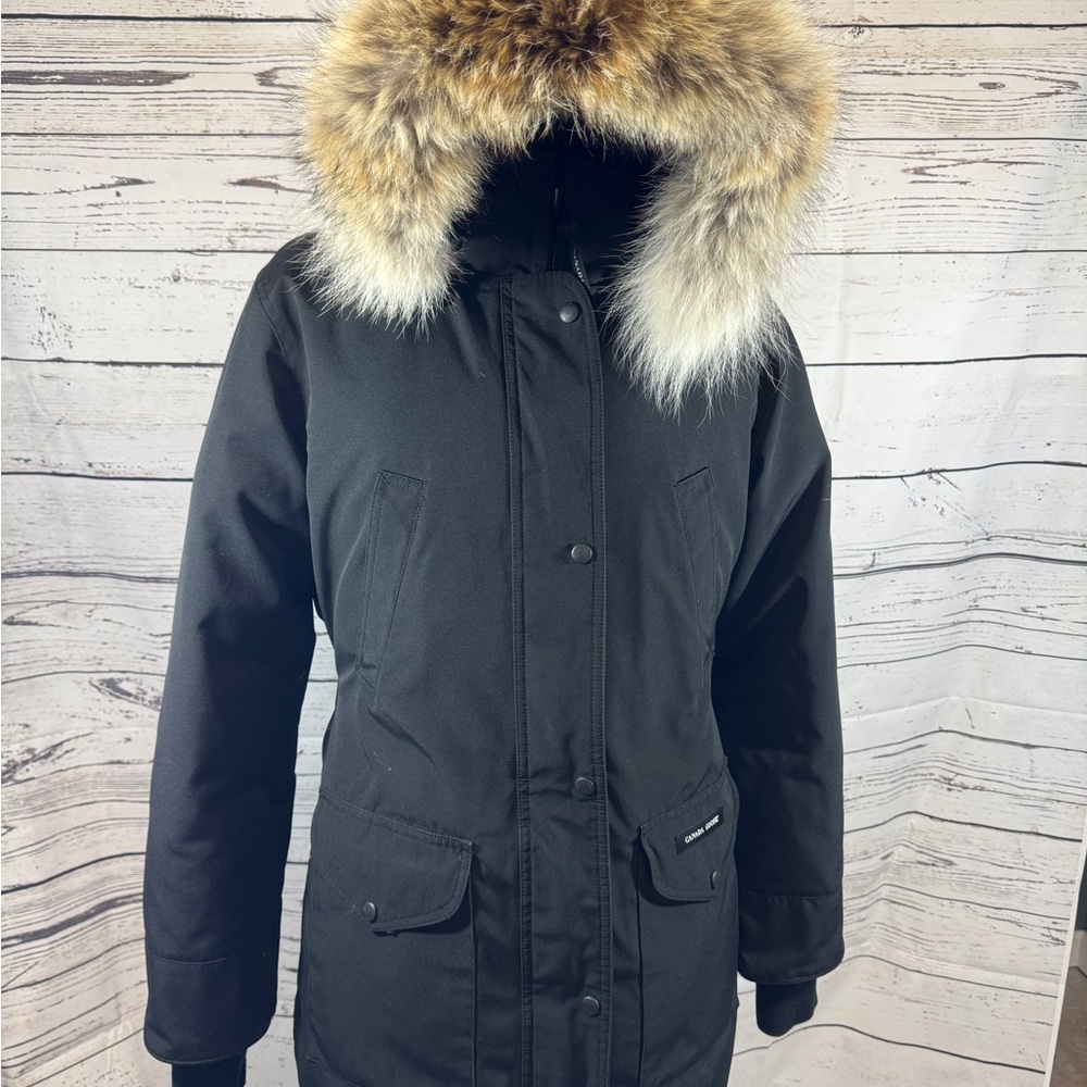 Canada Goose Black Jacket with Fur Trim